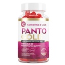 Katherine & Clark Panto Gold Vitamina B5 Pantothenic Acid Gummies per Acne - Capelli e Unghie Gummies - Biotina, Zinco, Acido Folico Chewable Non-OGM Gluten-Free per il corpo - Gummie della pelle oleosa - 60 Conte