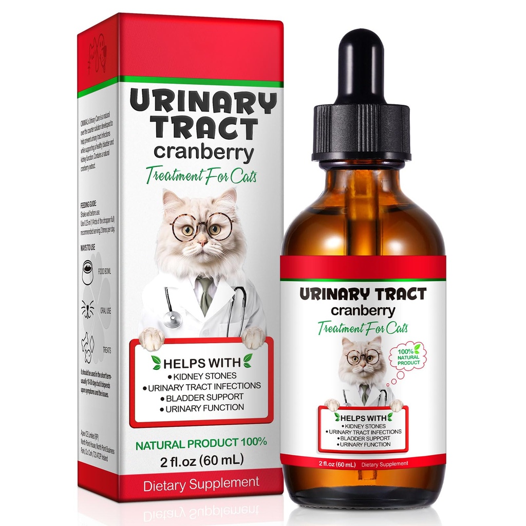 Salute del tratto urinario felino, Rimedio del gatto UTI, Integratore naturale di erbe 2 fl oz, Sostenere la cura regolare per la salute urinaria