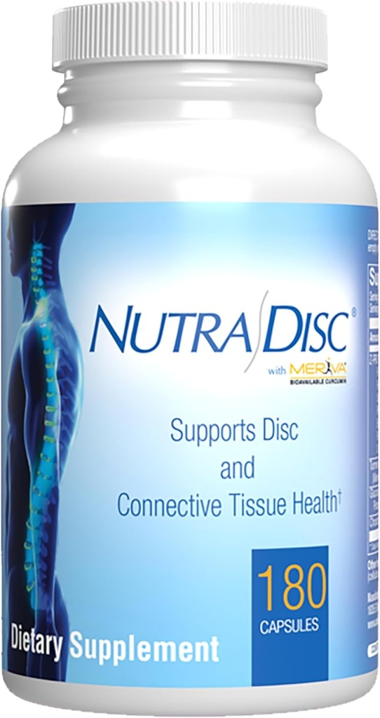 Nutra Disc & Joint Support Supplement - Ligamento Ristorante Clinicamente Formulato e Supplemento Tendon con Curcumina Meriva brevettata e Glucosamina e Condroitina per Adulti - 90 Serve