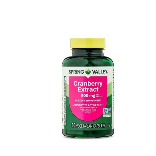 Estratto di mirtillo della valle di primavera capsule vegetariane, 500mg, 60 Count + Dri Store Sticker.