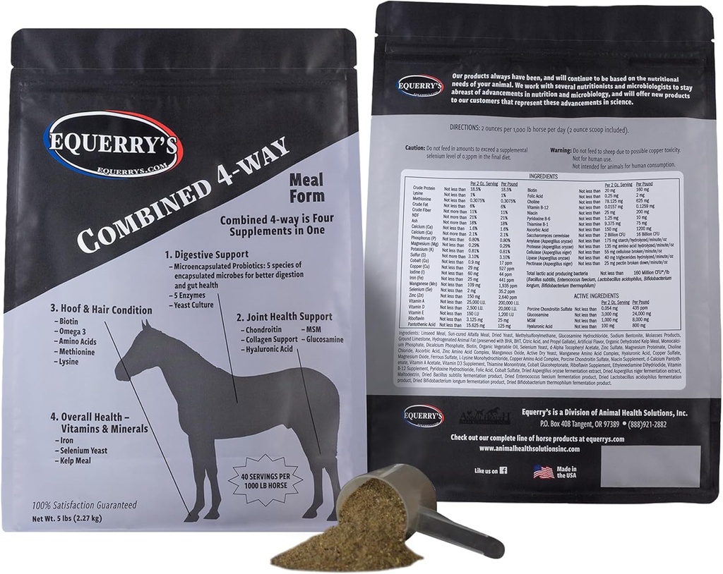 Equerry's Combined RX 40 Feedings per 1000 lb Cavallo, 5lb.