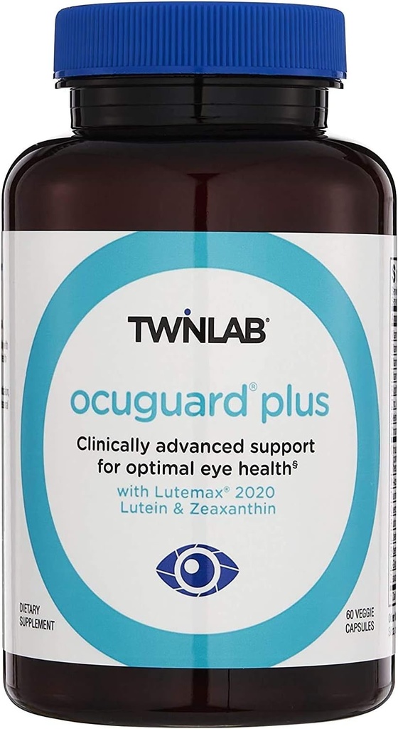 Twinlab Ocuguard Plus - Integratore occhi con zinco, vitamina A, C & D - 60 capsule vegetali