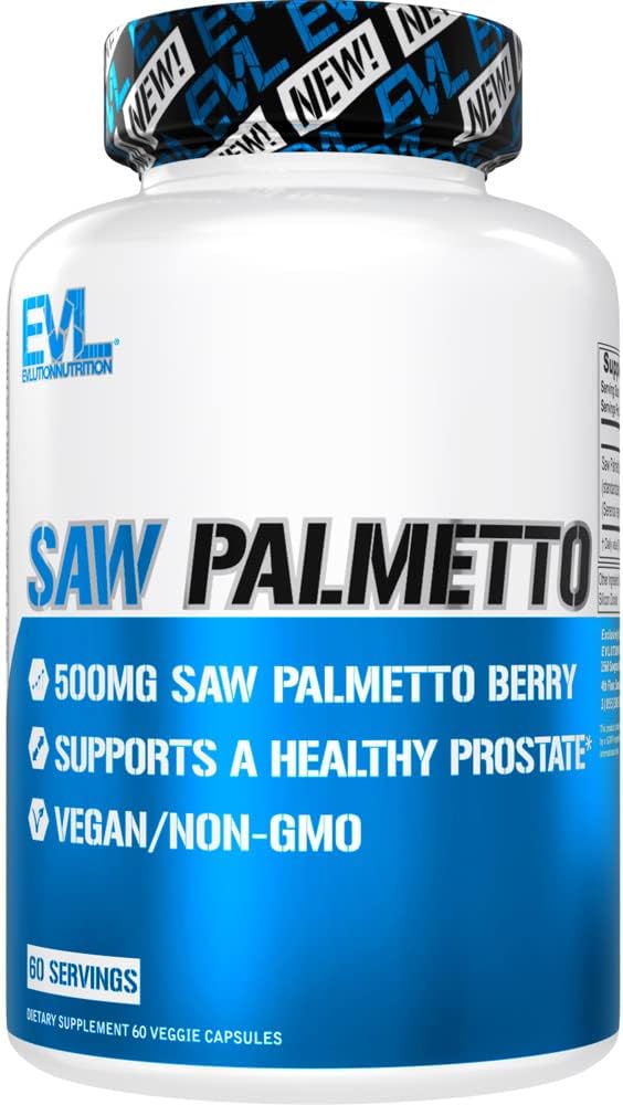 EVL Saw Palmetto per gli uomini 500mg - Saw Palmetto Estratto supplemento di prostata per gli uomini per la funzione di dimensione e migliore controllo della vescica - DHT Blocker e Thicker più forte crescita dei capelli più veloce