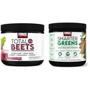Force Factor Total Beets Bere Miscela Superfood Polvere con Nitrati per supportare la Circolazione, Flusso di Blood & Greens Polvere di benessere quotidiana per sostenere l'energia, l'immunità e la digestione