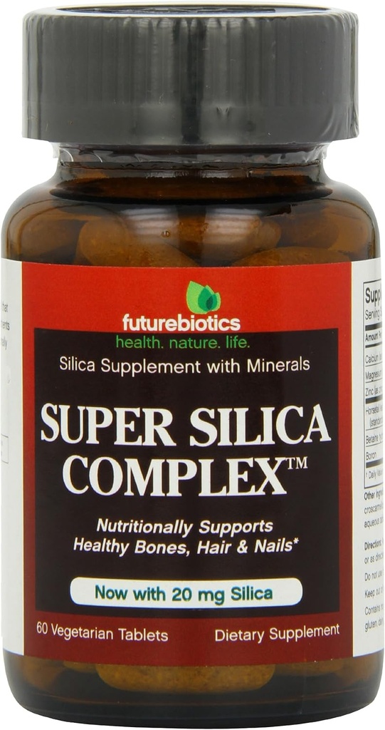 Futurebiotici Super Silica Complex, Veg-Tablets, 60-Pack of 2)