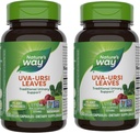 Foglie Uva Ursi di modo naturale, Supporto urinario tradizionale*, 1,110 mg per 3-Capsule Serving, Progetto non OGM verificato, Integratore dietetico di erbe, 100 capsule vegane (Packaging May Vary) - 2 Pack