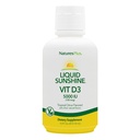 Natures Plus Liquid Sunshine Vitamin D3-5000 IU, 16 fl oz - Delizioso Tropical Citrus Flavor - Bone Health, Heart Health & Immune System Support Supplement - Gluten Free - 32 Serve
