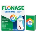 Spray nasale di Allergia Sensimista Flonase - Non-Drowsy 24HR Long Lasting Allergy Relief with Fine, Scent-Free Mist - 120 Spray Plus Bonus Pack of Tissues