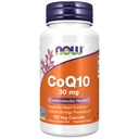 NOW Integratori alimentari, CoQ10 30 mg, Grado farmaceutico, Forma All-Trans prodotta da Fermentazione, 120 capsule di Veg