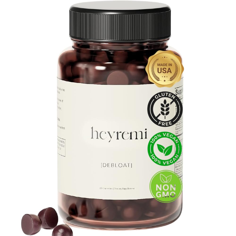 Debloat Gummies – Fast Bloating and Gas Relief- Herbal Digestive Support con Aceto di Sidro di Mele, Dandelion e Tè Verde- Feel Lighter, Confortevole ed Energizzato – 60 Gummies