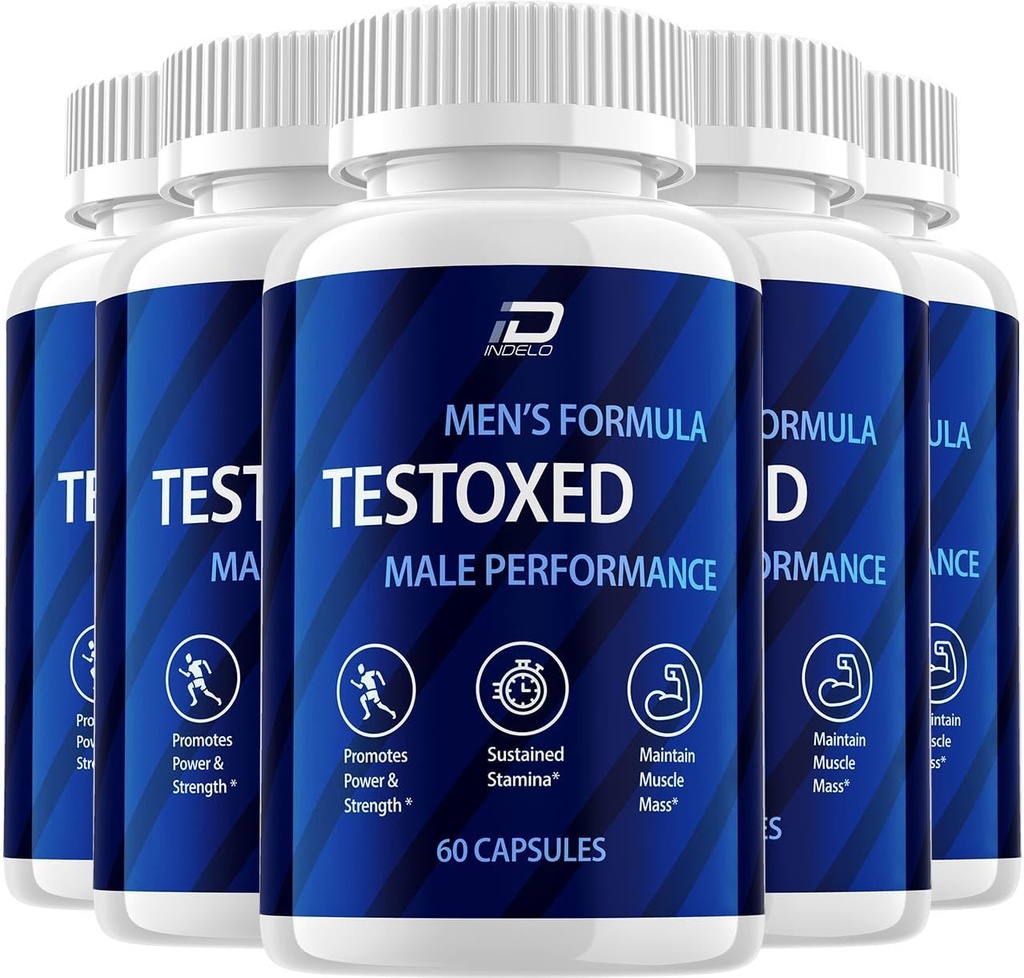 Testoxed Capsules Supplement, Testoxed Advanced Men Wellness Support, Official Testoxed Maximum Strength Energy Performance, Testoxed Premium Dietary Formula Recensioni (5 Pack - 300 Capsule)