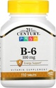 21st Century B 6 100 mg compresse, 110 conteggio (pacchetto di 3)