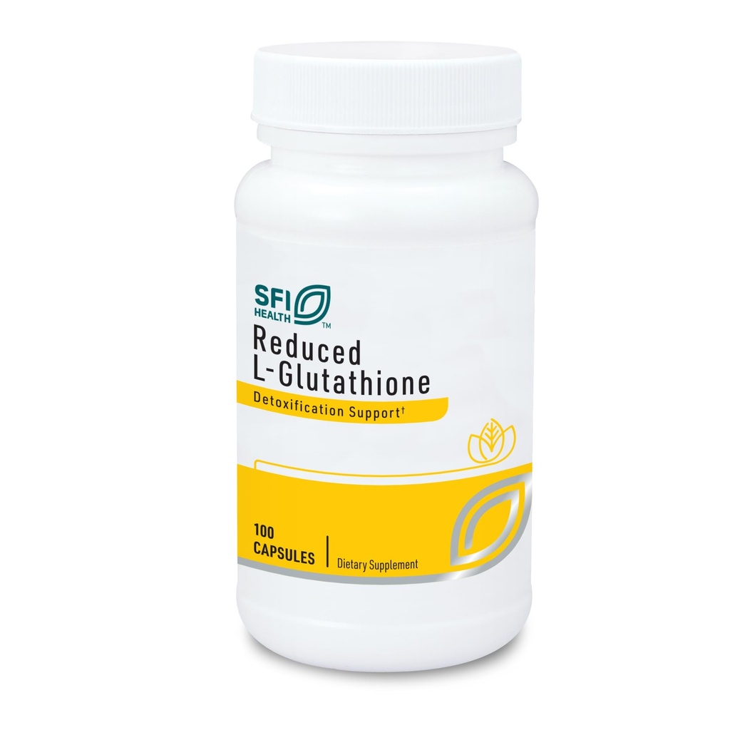 Klaire Labs SFI Health Ridotto L-Glutathione 150mg - Integratore Antiossidante con Magnesio per Liver, Supporto Detox & Immune - Forma attiva, Ridotto - Ipoallergenico (100 capsule)