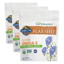 Giardino della vita 100% organico a base di lino, freddo Milled Premium Golden Flaxseed Meal per le donne e gli uomini, 2g Omega 3, Lignans, 3g Fibra, 3g Protein, One Ingredient, Preservative Free, 28 Servings (Pack of 3)