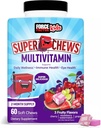 Fattore di Forza Bambini Multivitamin Super Chews, Bambini Vitamine per sostenere il benessere, la salute immunitaria, la salute degli occhi, & More con 18 vitamine, minerali, & Antiossidanti, alimentazione di 2 mesi, Multi-Flavor, 60 Soft Chews