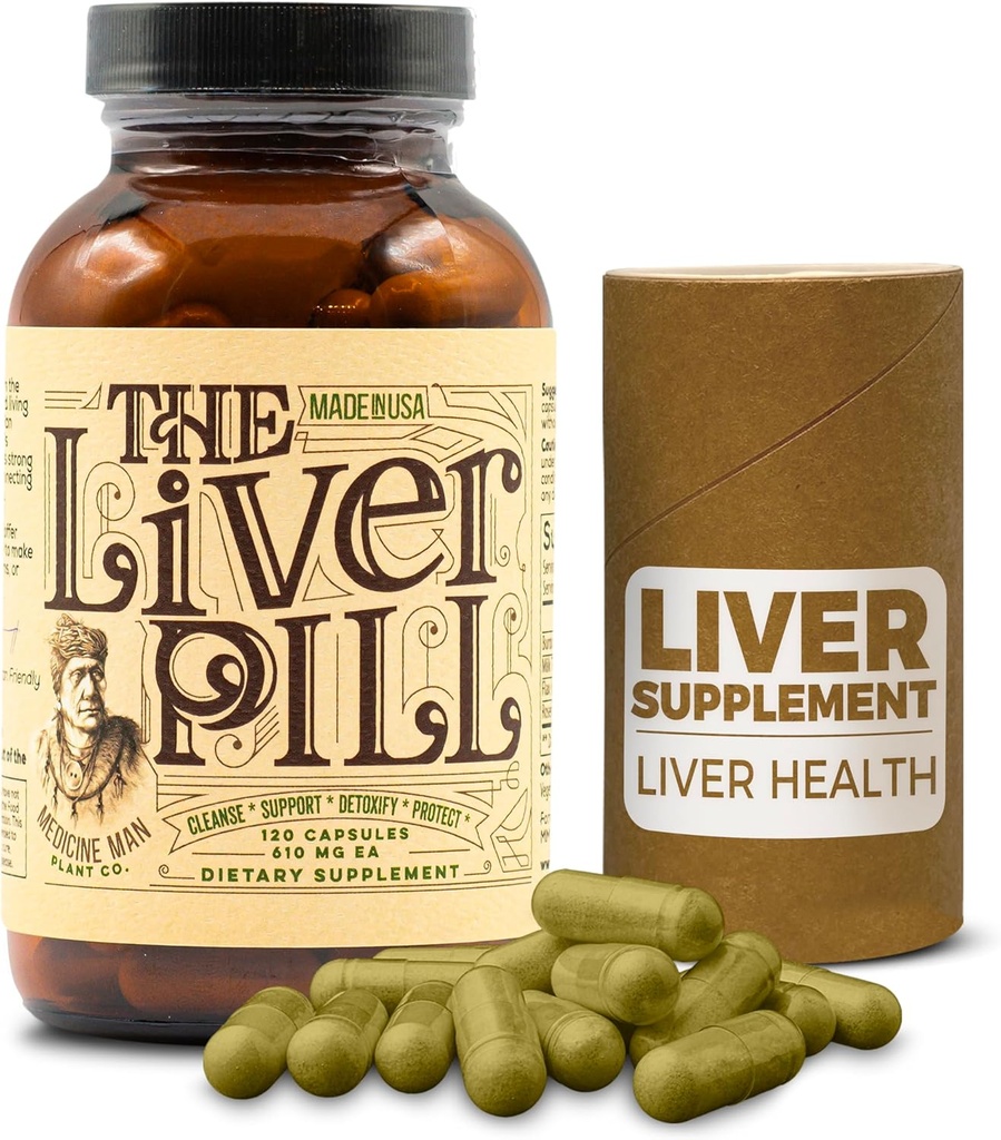 Il fegato Pillola 120 Capsule - Herbal Liver Cleanse Detox & Pillole di riparazione con Burdock Root, Latte Thistle, Rosemary e Flax Seed - Non-GMO, Organico, e Natural Liver Detox Pillole per uomini e donne