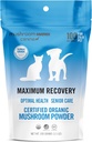 Om Mushroom Matrix Pet - Canine | Recupero Massima | USA Cresciuto Umano-Grade Organic Mushroom Powder Pet Supplement | Salute ottimale & Assistenza agli anziani per cani e gatti | 100 Grammi, 3.5 oz