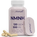 LongLifeNutri NMNH 300mg (Dihydronicotinamide Mononucleotide) - 120 capsule vegane, alimentazione di 2 mesi, alternativa NMN, supplemento NAD per l'energia e la longevità, laboratorio testato, fatto negli Stati Uniti