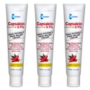 Globo (3 Confezione) Capsaicina 0.1% Crema di sollievo dal dolore ad alta potenza, Incenso (2 oz) Rilievo di Penetrazione Profonda da: Artrite, Muscolo, Dolore congiunto e Schiena