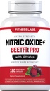Capsule di radice di ossido nitrico | con Nitrati | 120 Conta | Precursore di ossigeno nitrico | Beetfit Pro | Vegetariano, Non OGM, Integratore senza glutine