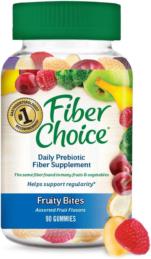 Fiber Scelta Gummies Fruttato, Frutta assortita, 90 Gummies