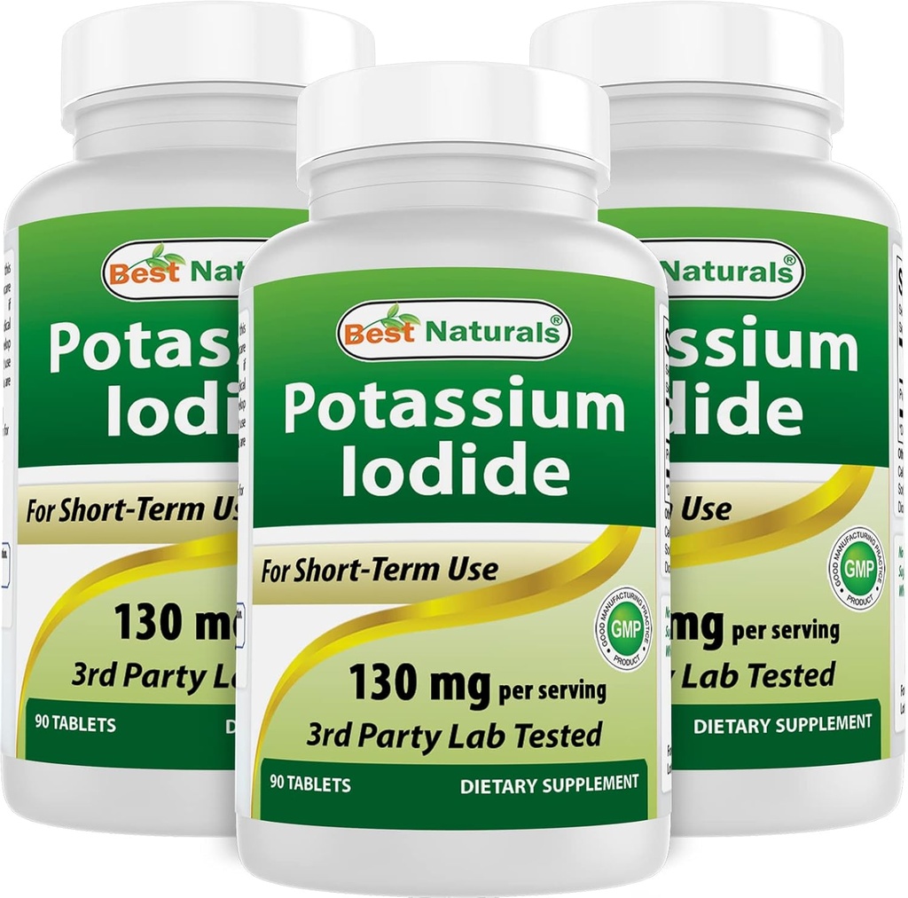 Migliore Naturals Potassium Iodide 130 mg per porzione - Integratore alimentare, 90 compresse (3)