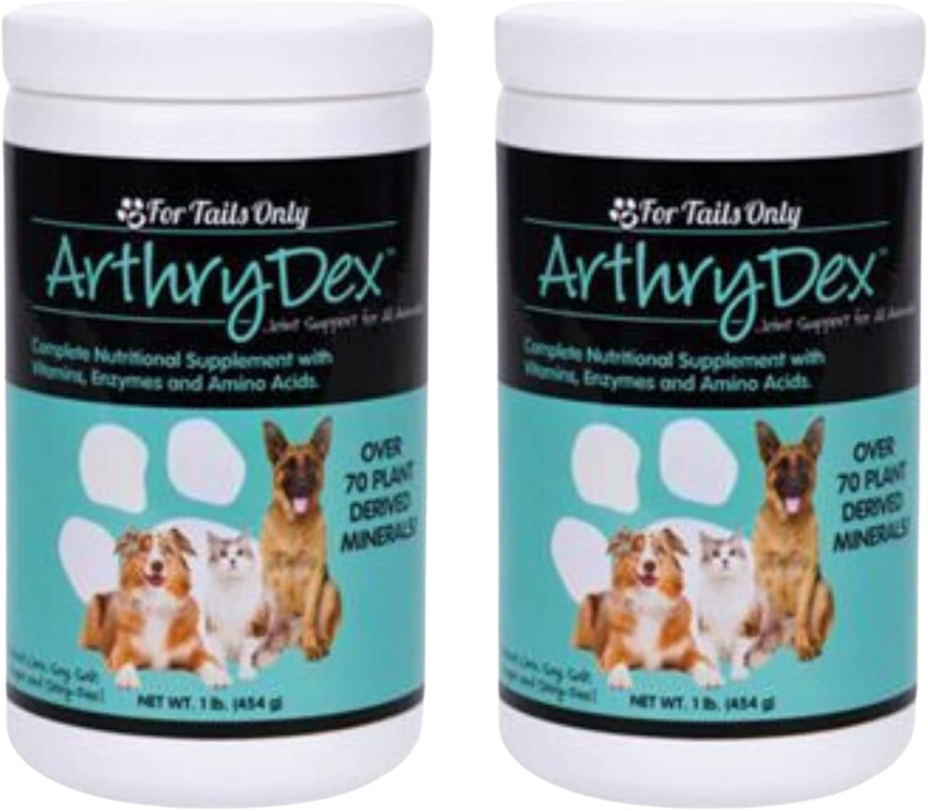 Integratore nutrizionale completo | Vitamine Probiotici Enzimi | Animali Sani Bones & Joints -1 lb Canister (Pack of 2)