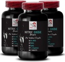 Integratore di esercizio - NITRIC OXIDE BOOSTER - integratori di ossido nitrico per gli uomini, supplemento di booster di ossido nitrico, supplemento di resistenza, booster di resistenza, supporto di allenamento, fitness energia 3 Bottiglia 180 Tabs