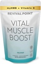 Vital Muscle Boost- Premium myHMB e vitamina D3 Supplemento per gli adulti – Polvere HMB brevettata 3000mg- per muscoli sani, energia e vibrante vita attiva- Supporta la sintesi proteica e resistenza