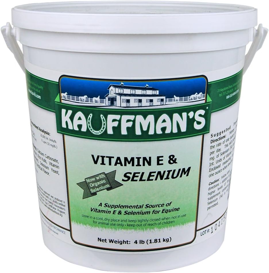 Prodotti animali di Kauffman Vitamina E & polvere di selenio 4 lb