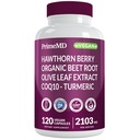 26-in-1 Nitric Oxide Supplemento - Cuore e Circolazione Supporto con CoQ10, Turmerico, Radice di barbabietola organica, Bacca di biancospino & Aglio - 2103mg per Serving (120ct)
