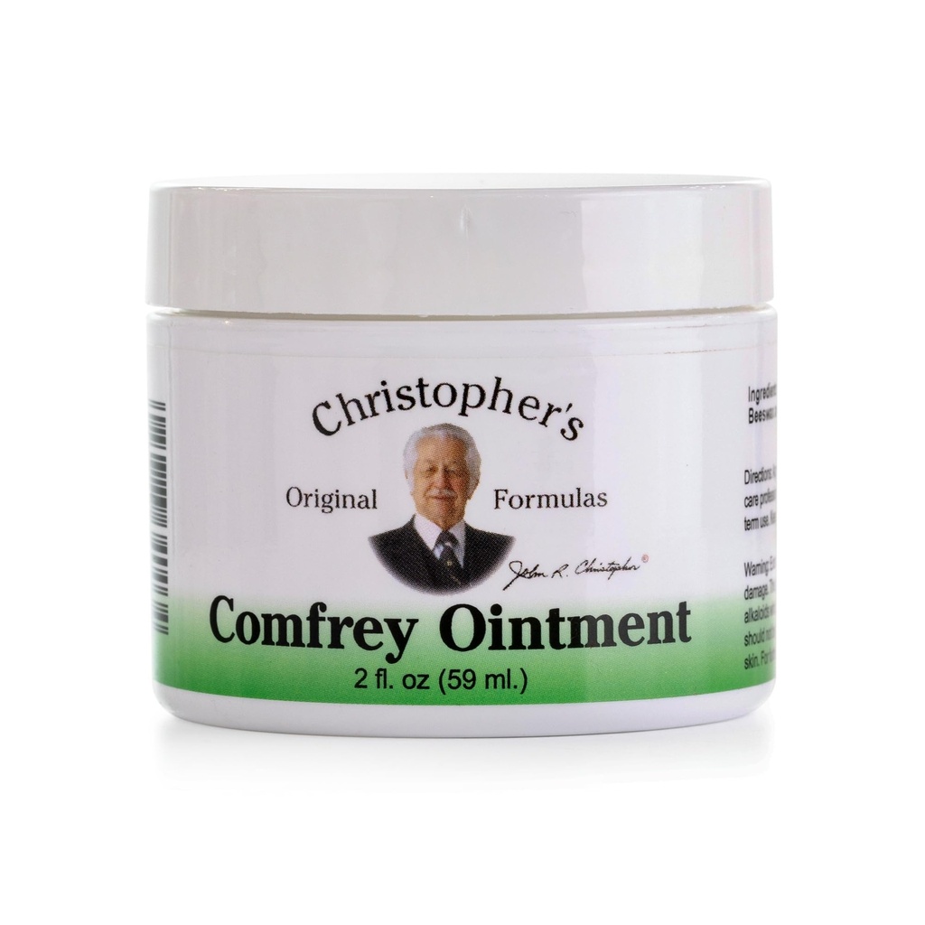 Unguento Comfrey di Christopher's Original Formulas, 2 Ounce - Unguebal Ointment with Organic Comfrey Leaf in ape cera naturale e Base Oliva