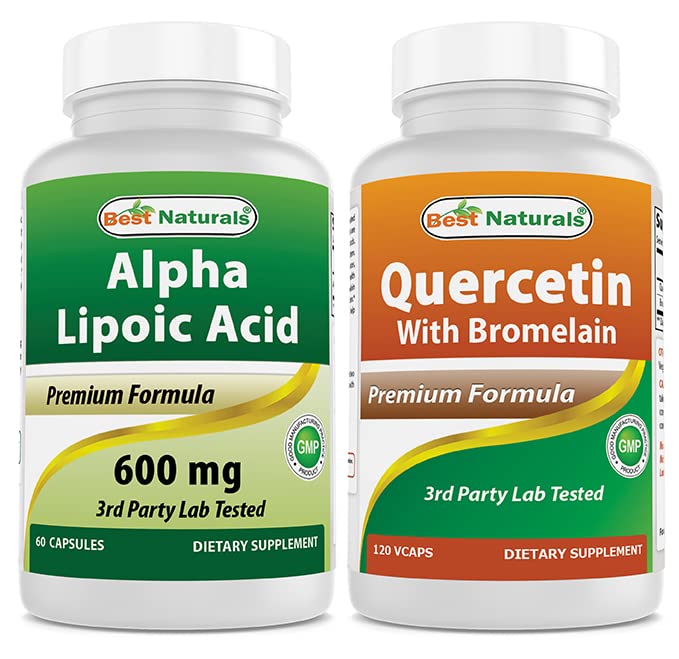 Migliori naturali alfa acido lipoico 600 mg & quercetina con bromelaina