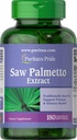 Puritan's Pride Saw Palmetto Extract, Supporta la funzione urinaria e promuove il calore della prostata, 180 Conte