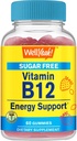 WellSì Vitamina B12 1000mcg Zucchero Gummies | Supplemento dietetico | per l'energia e il supporto Metabolismo | Sapore di fragole | 60 Conte
