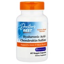 I medici migliori acido ialuronico + condroitina sulfato, Supporta Joint & Skin Health, Non OGM, Gluten Free, Soy Free 60 capsule vegetali
