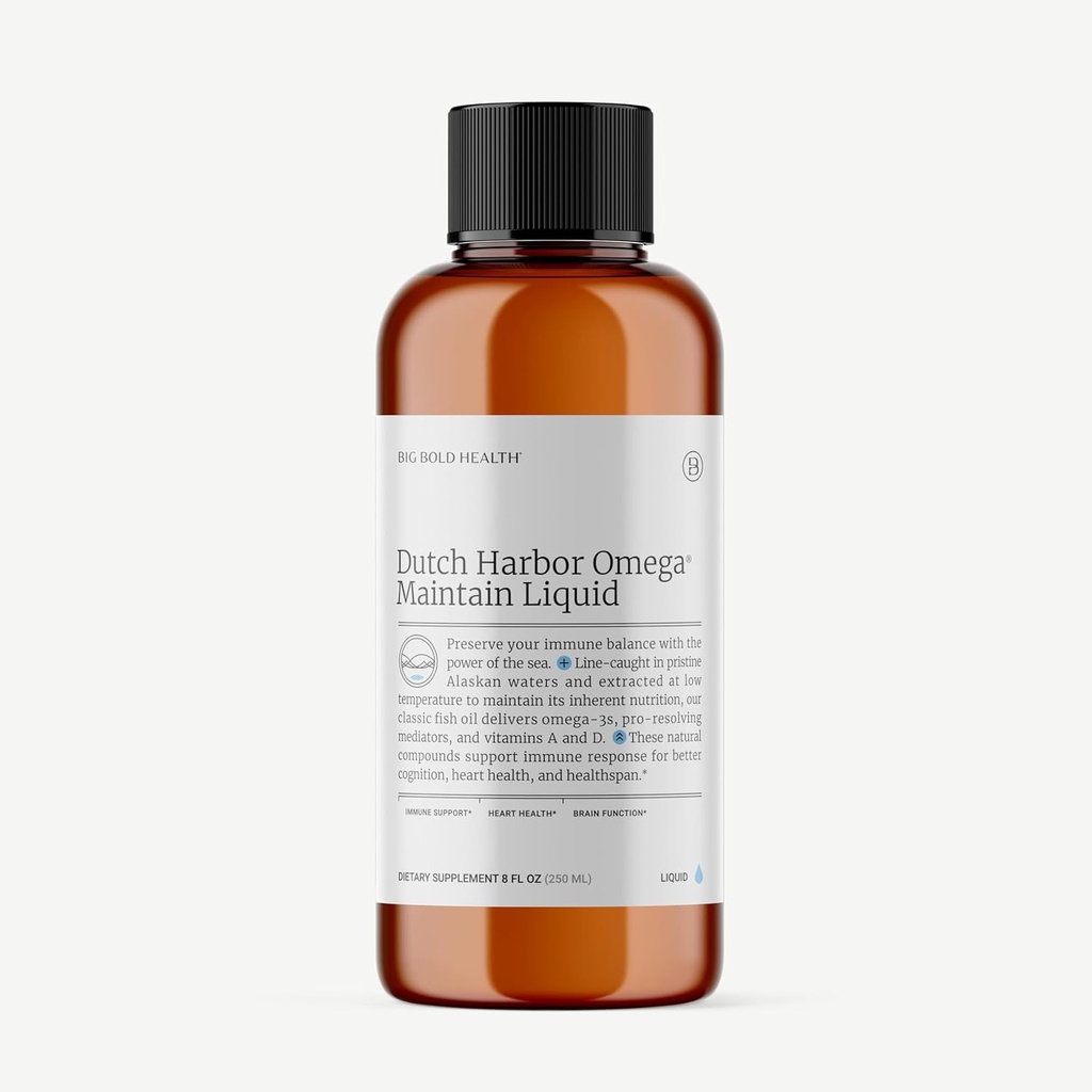 Alimentazione 2 mesi - Dutch Harbor OmegaTM | 8 oz., 50 Serve, Natural Lemon Flavor | Wild Alaskan Cod Liver Fish Oil | Include omega-3 acidi grassi con DPA, DHA, & EPA
