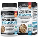 Magnesio Bisglycinate Supplemento Chelato - Supplemento di Magnesio ad alto assorbimento per muscolo, Bone & Joint Support, Non Lassativo, Completamente Buffered, Non-GMO, Biodisponibilità Massima - 360 Capsule