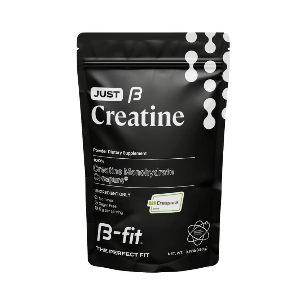 Creatina Monoidrato Polvere - Solo Creatina Creapure - 90 Serve - 450 g - Pre Workout Creatina per le donne - Senza zucchero - Supplemento Flavorless - Alimentazione 3 mesi