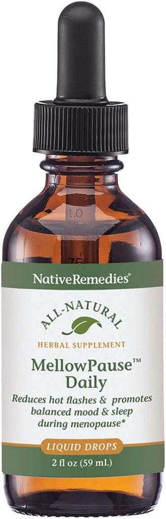 Rimedi nativi MellowPause - Formula omeopatica naturale aiuta a ridurre i flash caldi, mood Swings, sonnolenza e notte