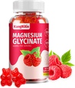 Magnesio Glycinate Gummies - Zucchero Gratuito Magnesio Integratori per Adulti e Bambini, Magnesio ad Alta Assorbimento Gummies Gelatin Free (60 Conte (Pack of 1))