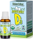 Natura's Meal - Vitamina D Drops for Infants, Baby Vitamin D Drops for Immune System, Heart Health, and Bone Health, Liquid Vitamin D con Vitamina D3 400 IU per Serving, Unflavored, 14,5 ml
