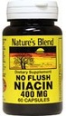 Niacina di miscela della natura No Flush 400 mg 60 capsule