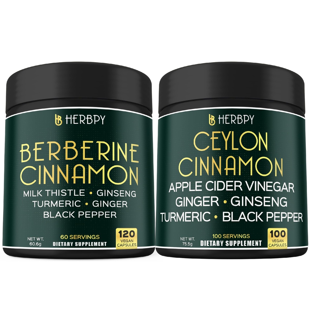 Bundle 7in1 Berberina HCl 97% Integratori & 6in1 Premium Ceylon Integratori