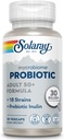 SOLARAY Mycrobiome Probiotic Adult 50 Plus Formula, Probiotici per donne e uomini, Digestione sana, Metabolismo, Energy, Colon e Urinary Tract Support, 30 miliardi di CFU, 30 Serve, 30 VegCaps