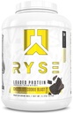 RYSE ha caricato la polvere proteica - cioccolato Cookie Blast - 25g Whey Protein Isolate & Concentrate con fibra prebiotica & MCTs - Carbo basso, Basso zucchero, Digestivo-Friendly - 54 Serve / 4 lb Tub