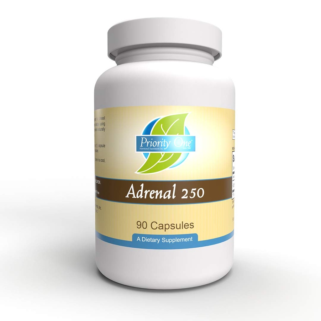 Priorità Una Vitamine surrenale 250mg 90 capsule supporto surrenale