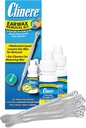 Kit di rimozione Clinere Earwax, cera d'orecchio sicura e pulita, sollievo Itch, funziona istantaneamente .5oz Perossido di Carbamide, 2 x .5 Fl Oz con 12 Sticks