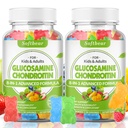 Softbear Glucosamine Chondroitin Gummies con MSM Triple Strength, Organic Chewable Glucosamine Chondroitin Supplemento per il supporto congiunto Vegan Mixed Fruit Flavor 120 Gummies