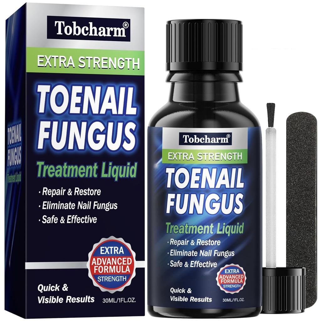 Tobcharm Toenail Fungus Trattamento Extra Forza, Nail Fungus Trattamento per Toenail, Fungus Trattamento Unghie, Nail Fungus Trattamento per unghie (1oz)